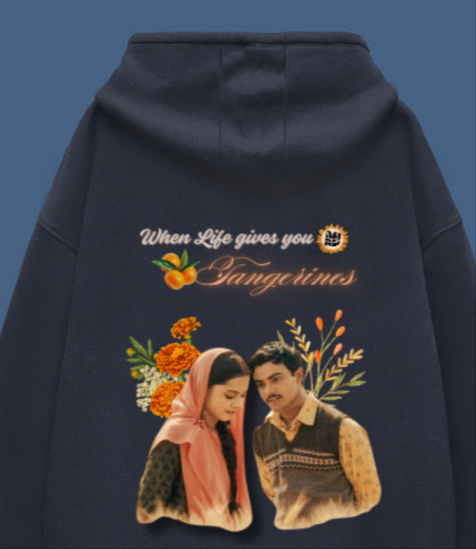 Life with Tangerines Hoodie navy blue