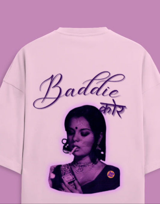 Baddie core baby pink Tee